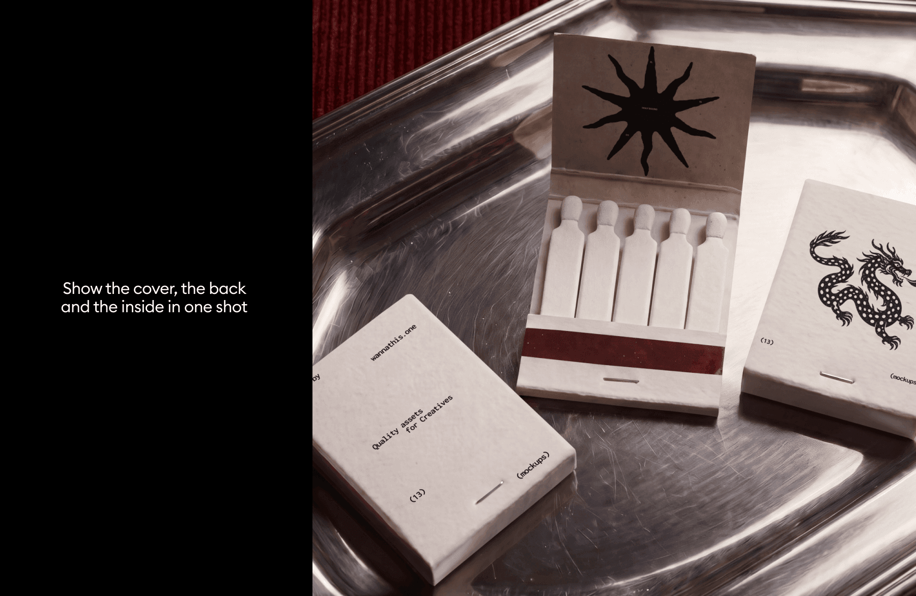 Vintage Matchbox Mockups for branding projects