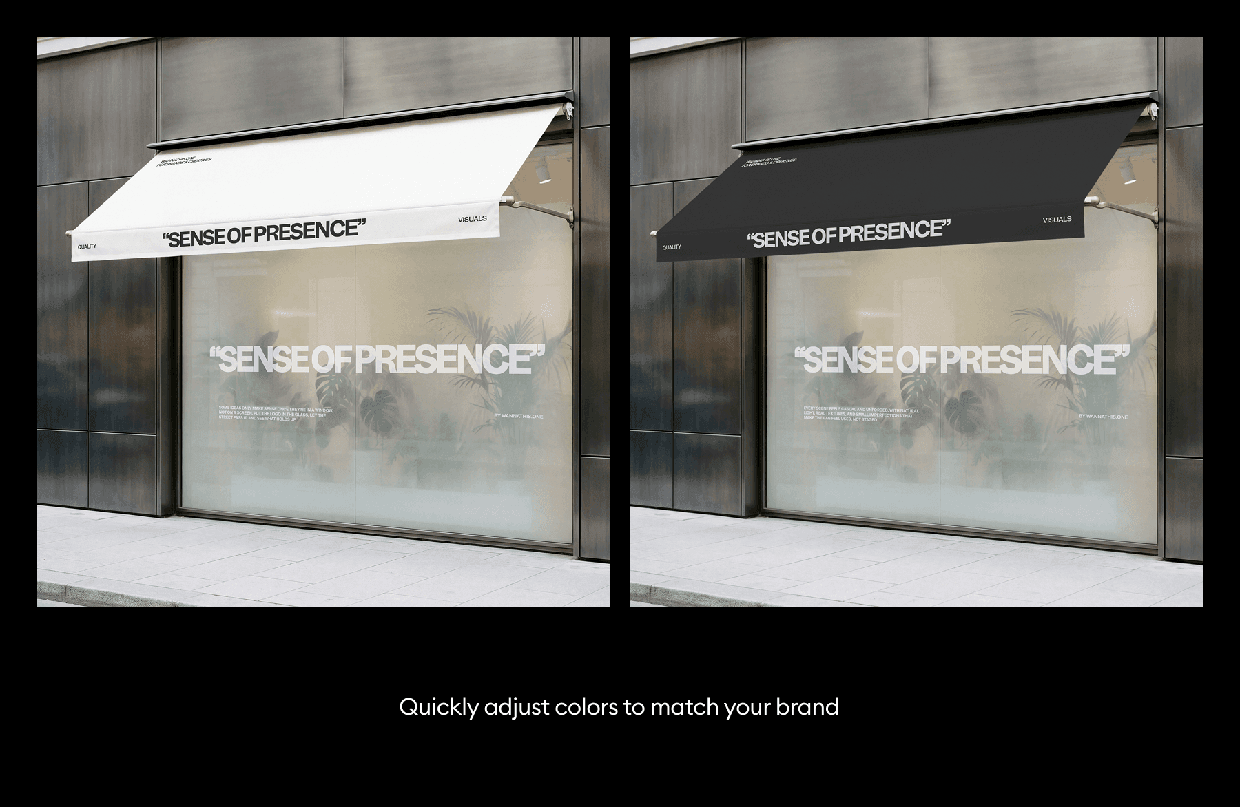 Window Signage Mockups for design presentations