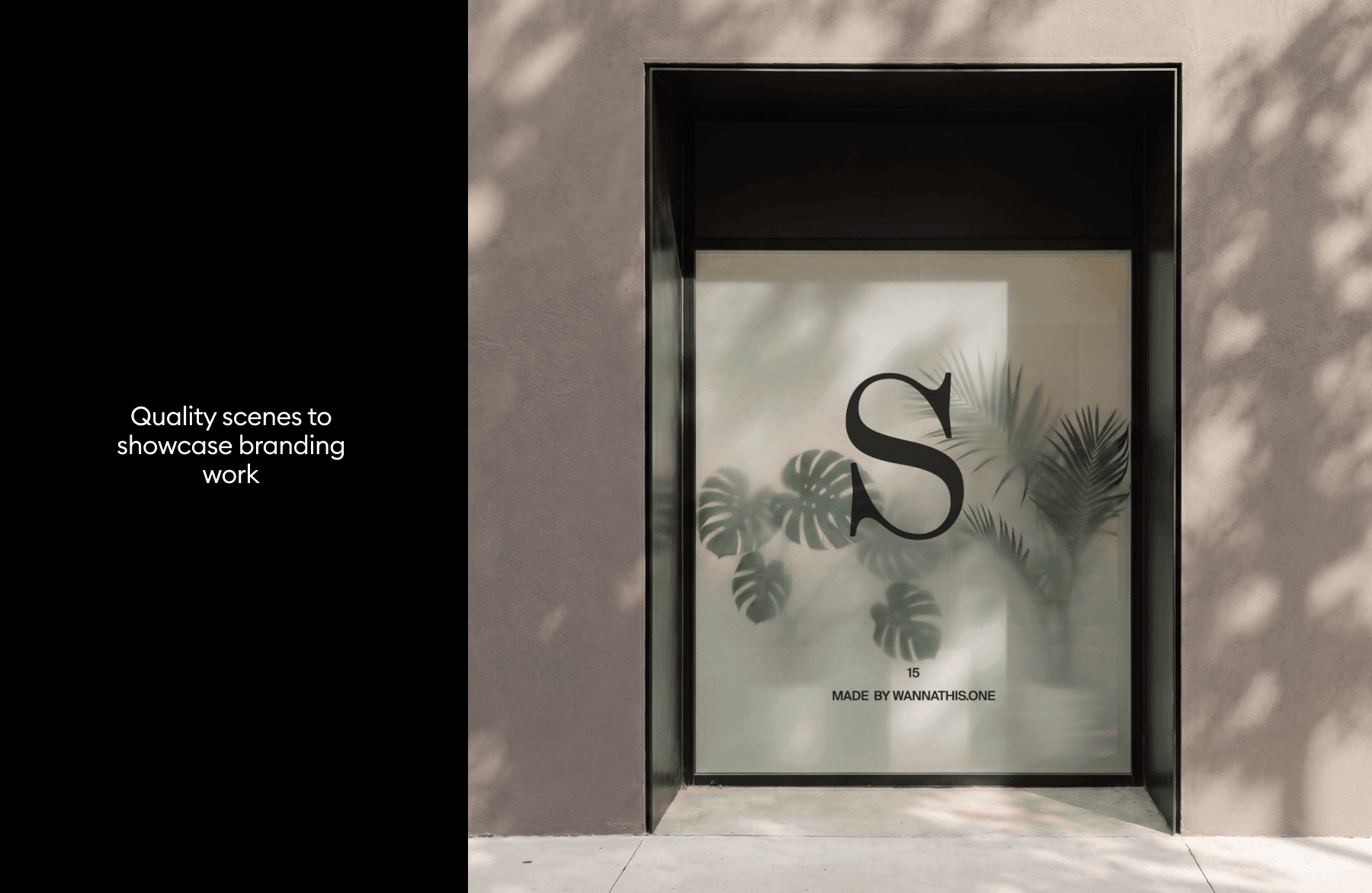 Window Signage Mockups for branding presentations
