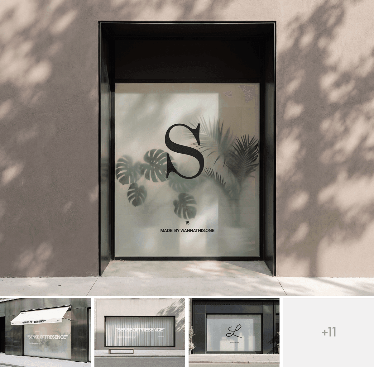 Window Signage Mockups for design projects