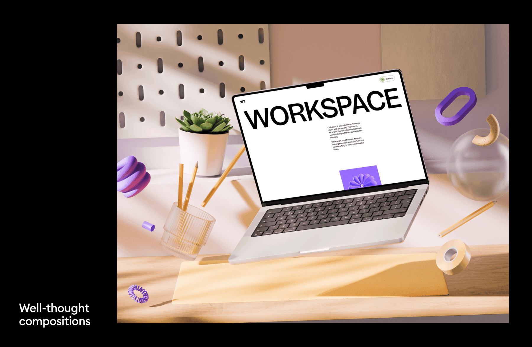 workspace MacBook Pro mockups for design projects
